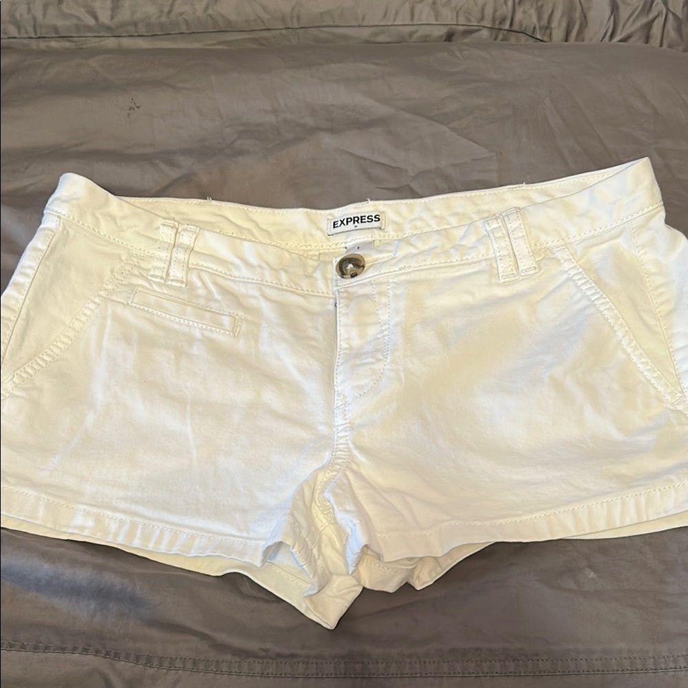 Express Women's White Shorts